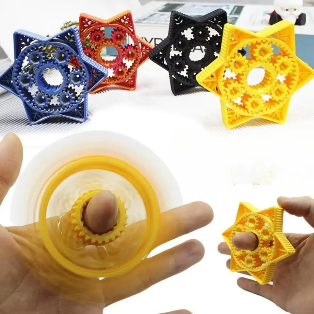 

Шестиконечная звездная шестерня, ручной Спиннер, волчок, звездочка на кончике пальца, ручной Спиннер, цепная шестерня, гироскоп, металл