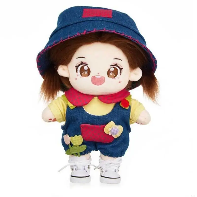 N84E Puppenkleidung für Kinder 8 lebensechte Wiedergeborene Puppen-Rag-Doll-Accessoires Plüsch Puppen Kleidung gefülltes Set