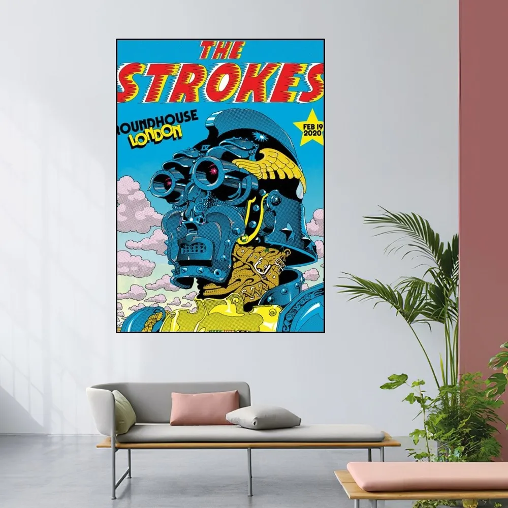 The S-Strokes Poster Home Room Decor Livingroom Bedroom Aesthetic Art Wall Painting Stickers