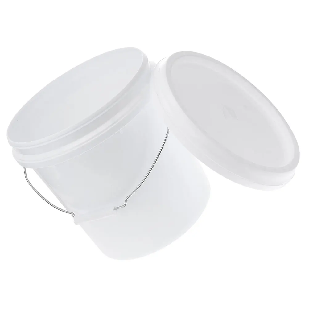 

Plastic Barrel Bucket with Lid and Handle Cleaning Buckets for Household Handles