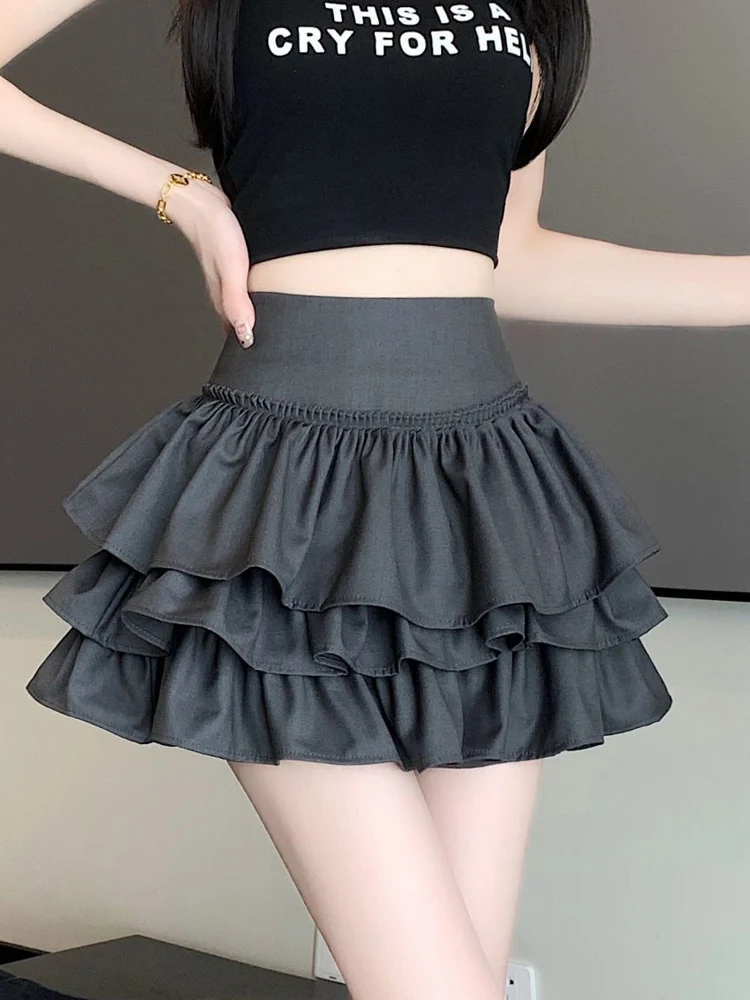 

Ballet Sle High Waist A-Line ort Skirt with Lace Trim Cake Design Women's Spring Summer Faion Commute Polyester Blend