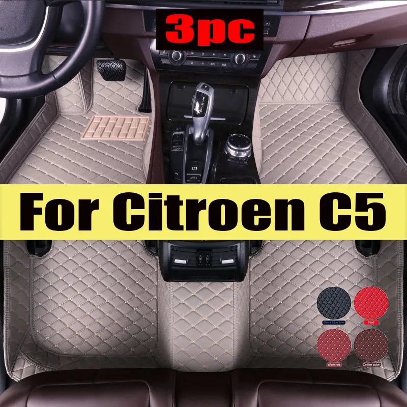 

Car Mats For Citroen C5 RD TD 2007~2015 Auto Non-slip leather Mat Durable Pad Auto Rugs Carpets Interior Parts Car trunk mat