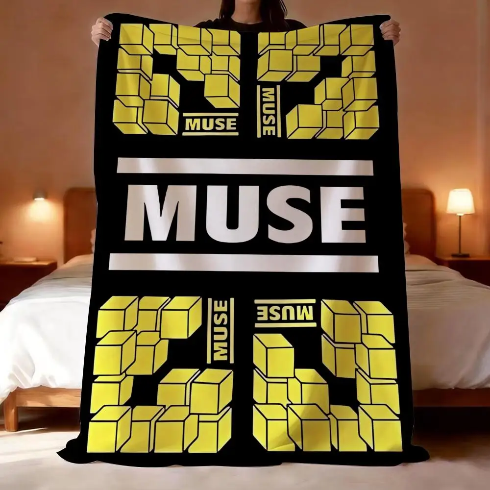 Hot Band Muse Throw Lightweight 240g Flannel Blanket Soft Skin-friendly for Summer Cooling