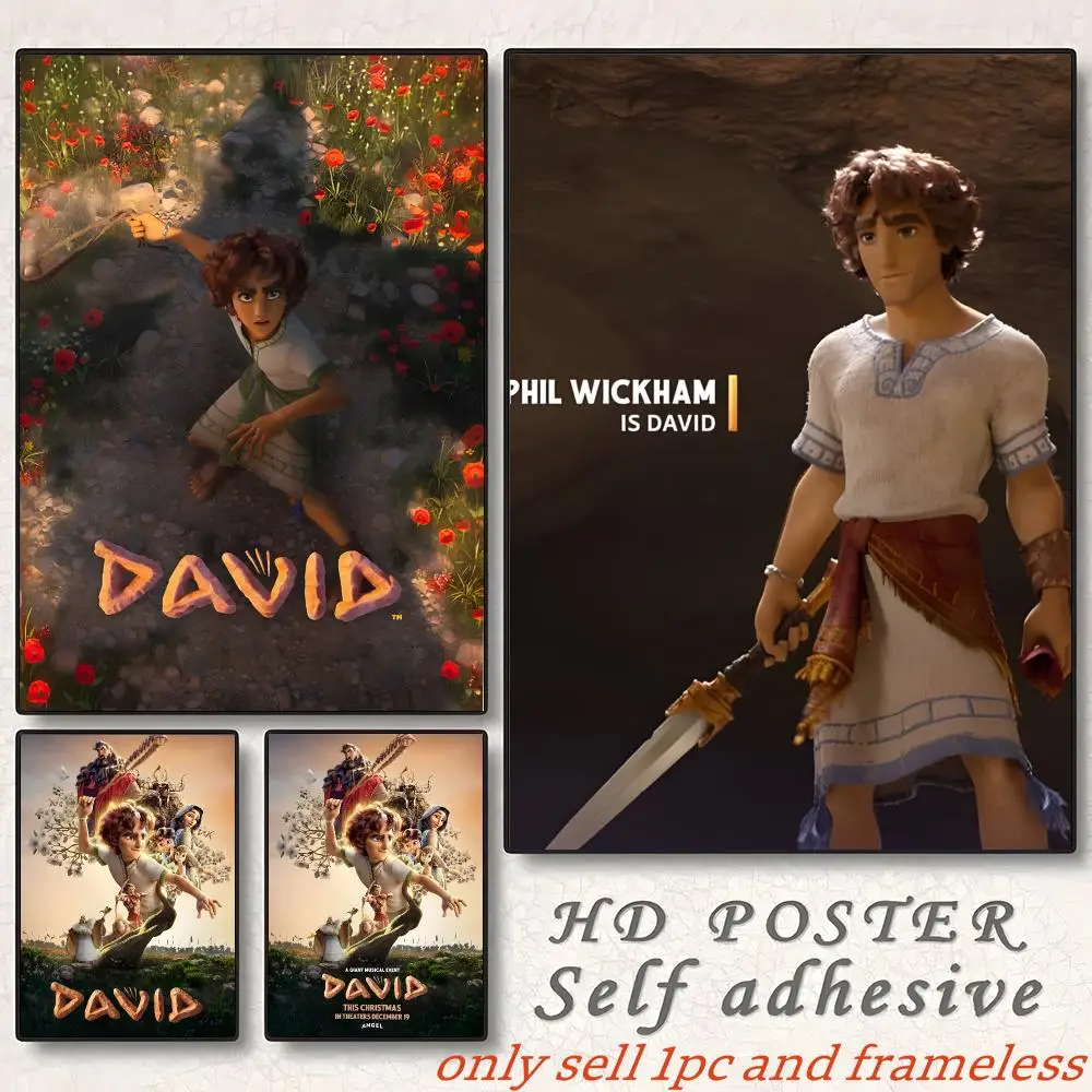 Cartoon family animated film D-David Poster Home Living Bed Room Bar Hallway Sticky Wall Art Printing Aesthetic Decor