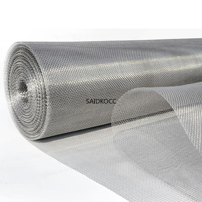 500x50cm 304 Stainless Steel Woven Wire Mesh Filtration Screen Mesh Screening Filter Sheet Screen Industrial Fix Tools Net