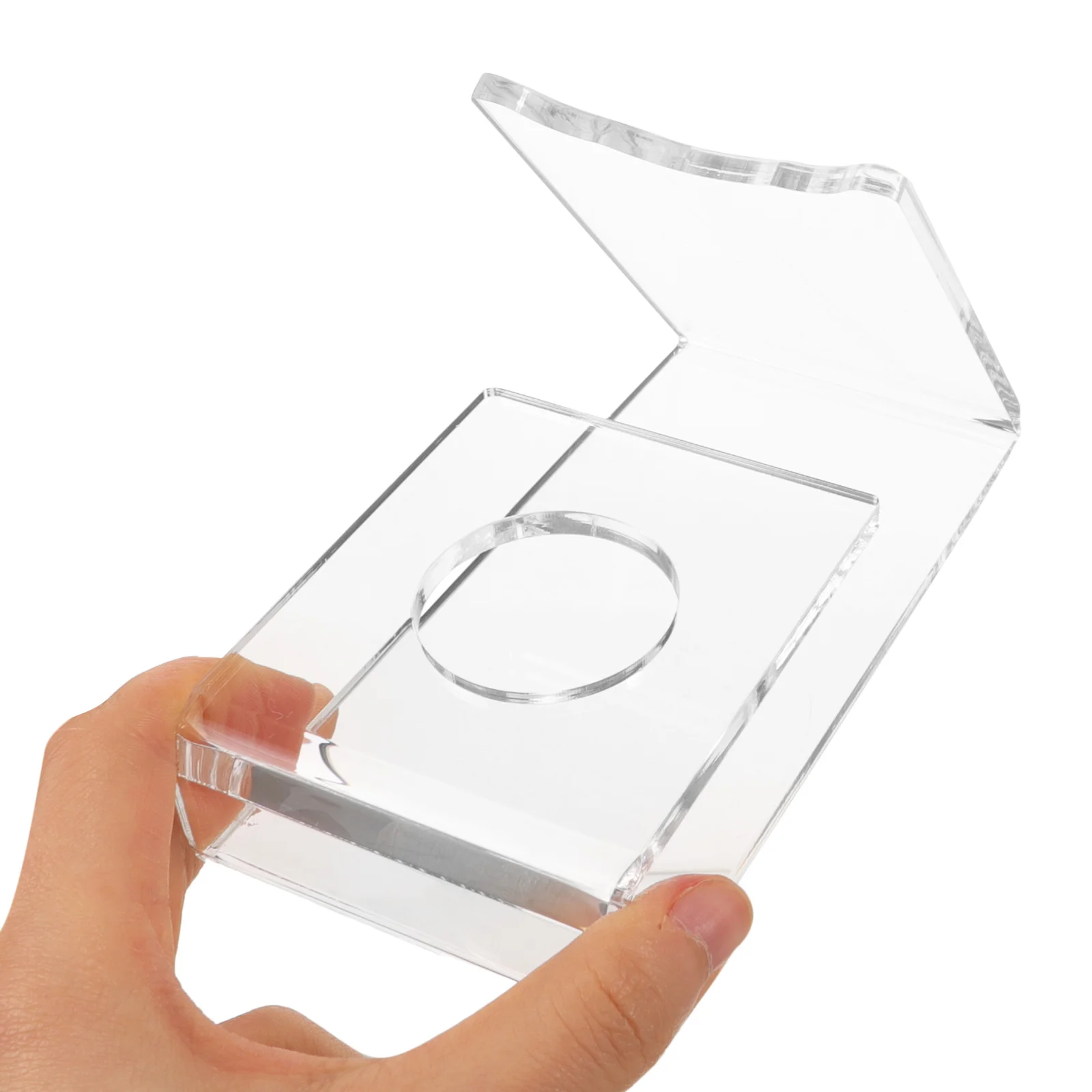 

Space Saving Table Tennis Paddle Holder Clear Acrylic Display Stand for Ping Pong Bat Rack Desktop Organizer Displaying Holder