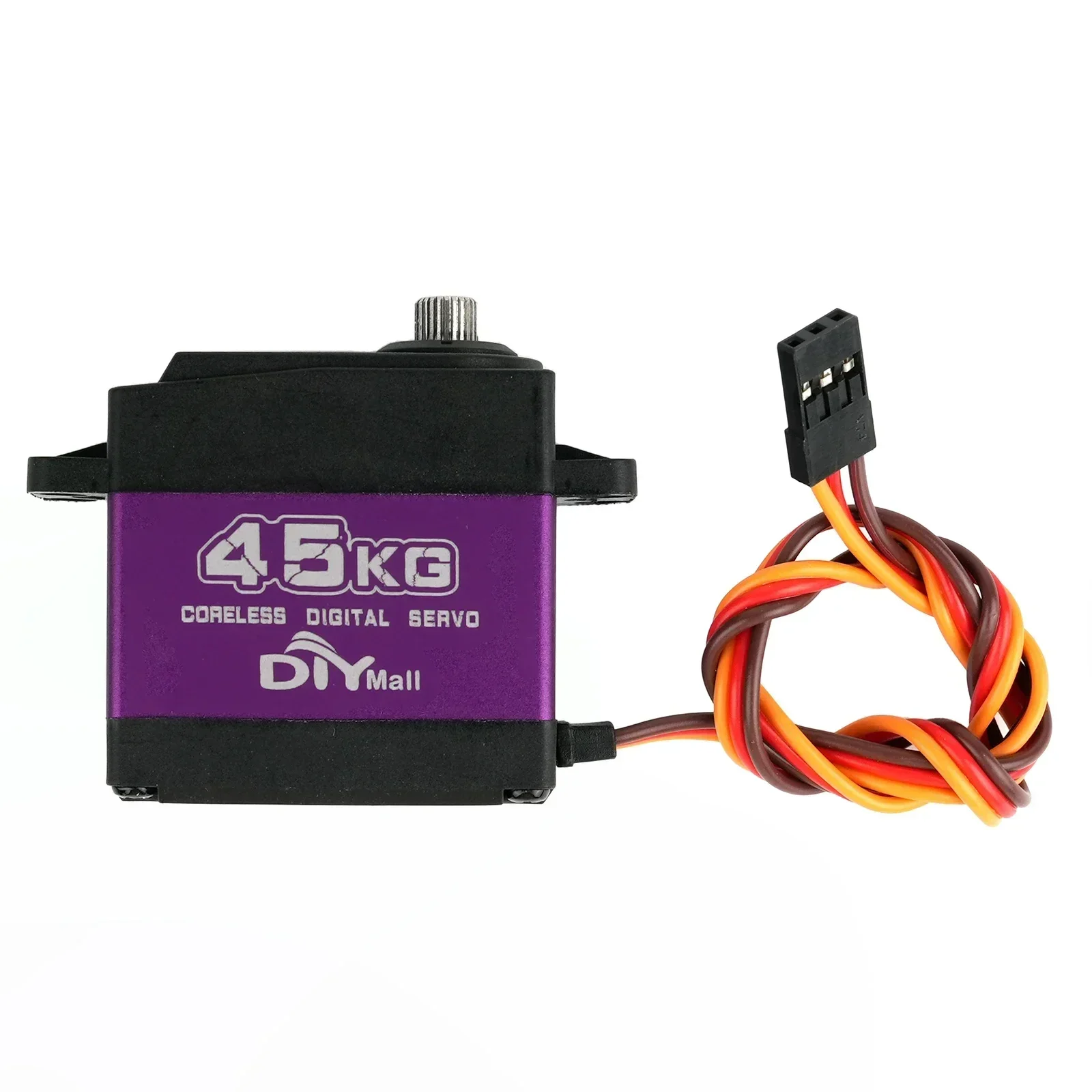 45KG 8.4V Waterproof Servo Digital Metal Gear HV Coreless Motor Servos Standard Steering Motor for 1/8 1/10 RC Car Truck Crawler