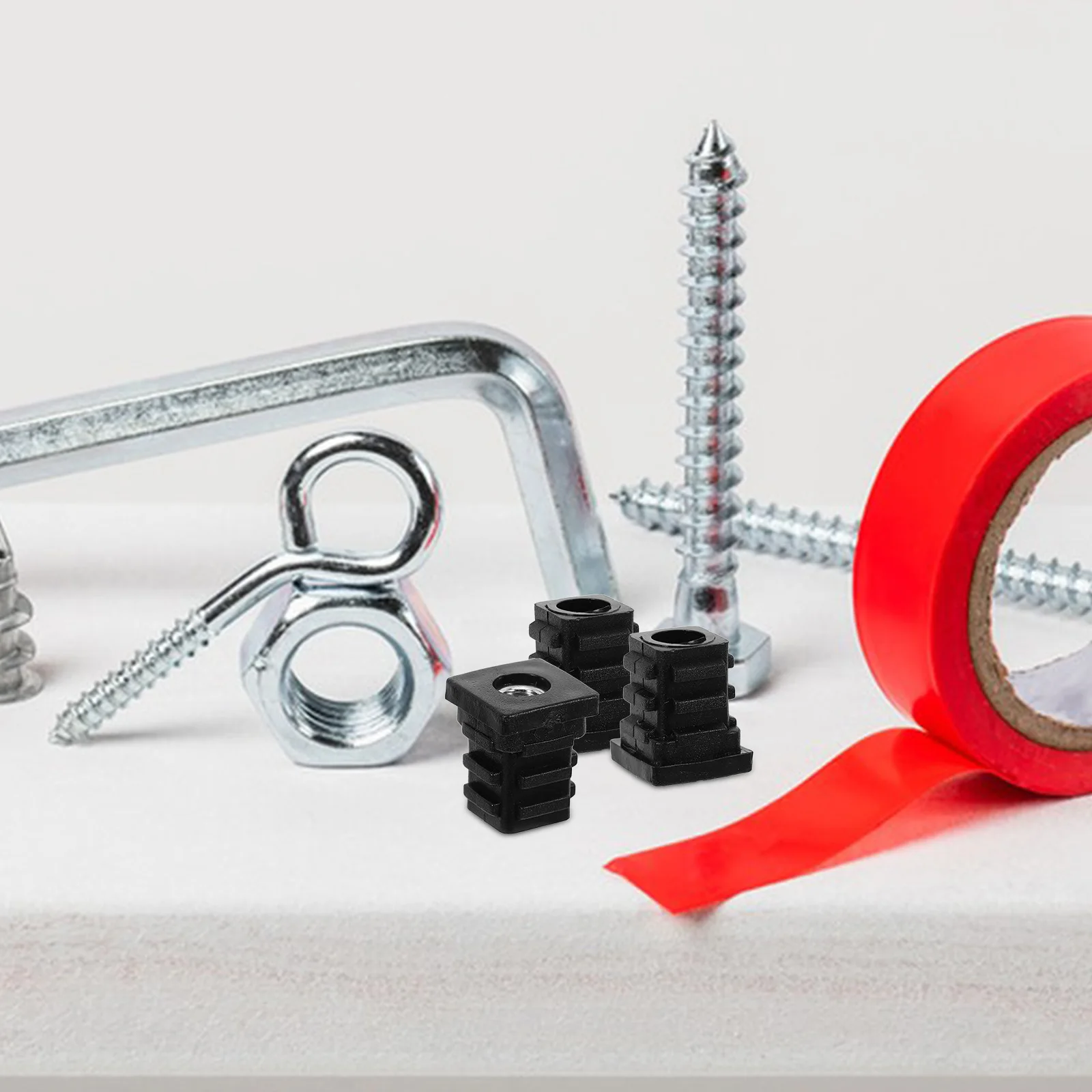 

20pcs Nut Inner Plug Tube Cut Durable Adjustable Hole Sealing Cap for Furniture Legs Pipes Threaded Connection Cap Nuts Screw