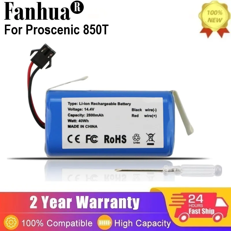 Reemplazo de batería para Proscenic 850T 850P, Neatsvor X500 X520 X600, Ultenic D5 D5S, Ultenic D5S Pro,BAGOTTE BG600 BG700 BG750