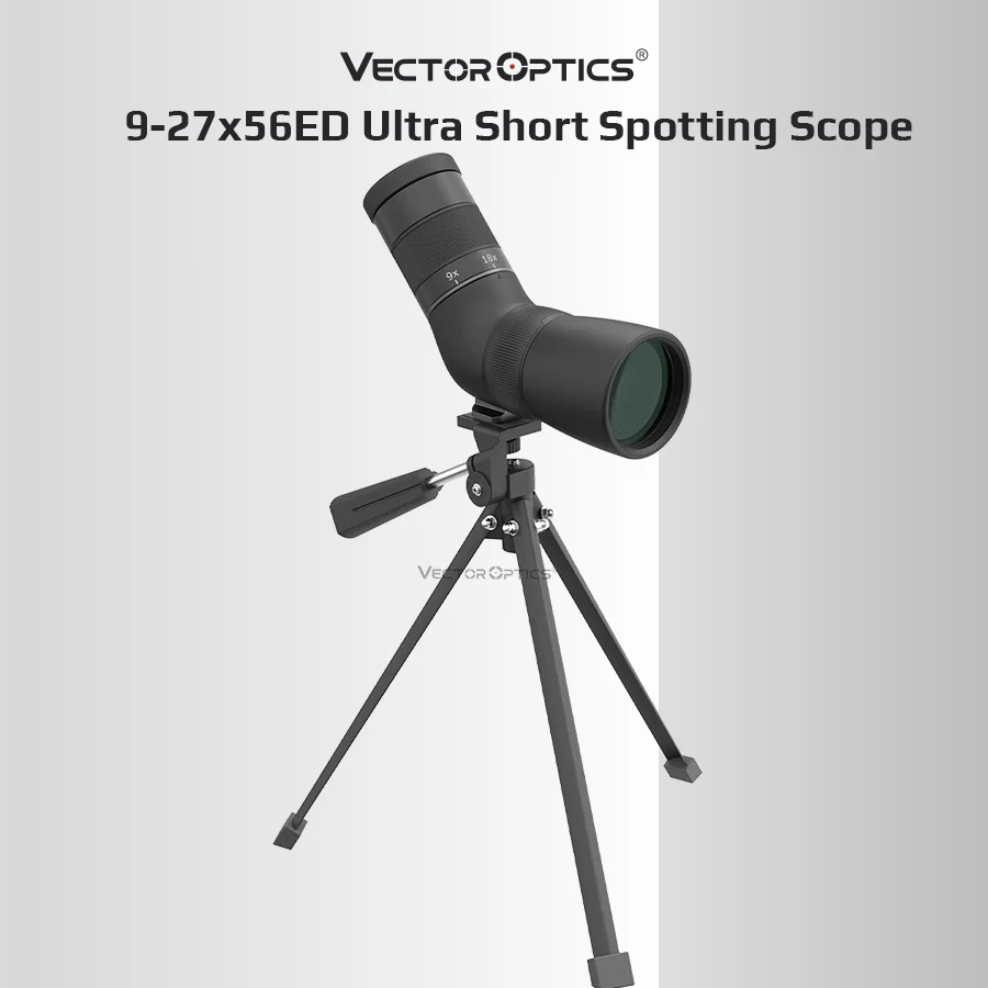 Vector Optics Short Spotting Scope 8-24x50ED 9-27x56 for Target Shooting, Birding, Wildlife Viewing,Hunting