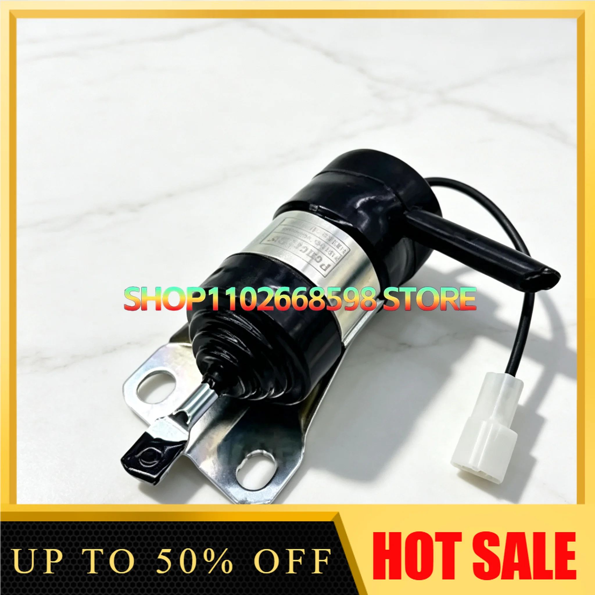 U10/15/17/10/20 Flameout Solenoid Valve 16851-60014 Excavator Harvester Flameout Switch for Construction Equipment