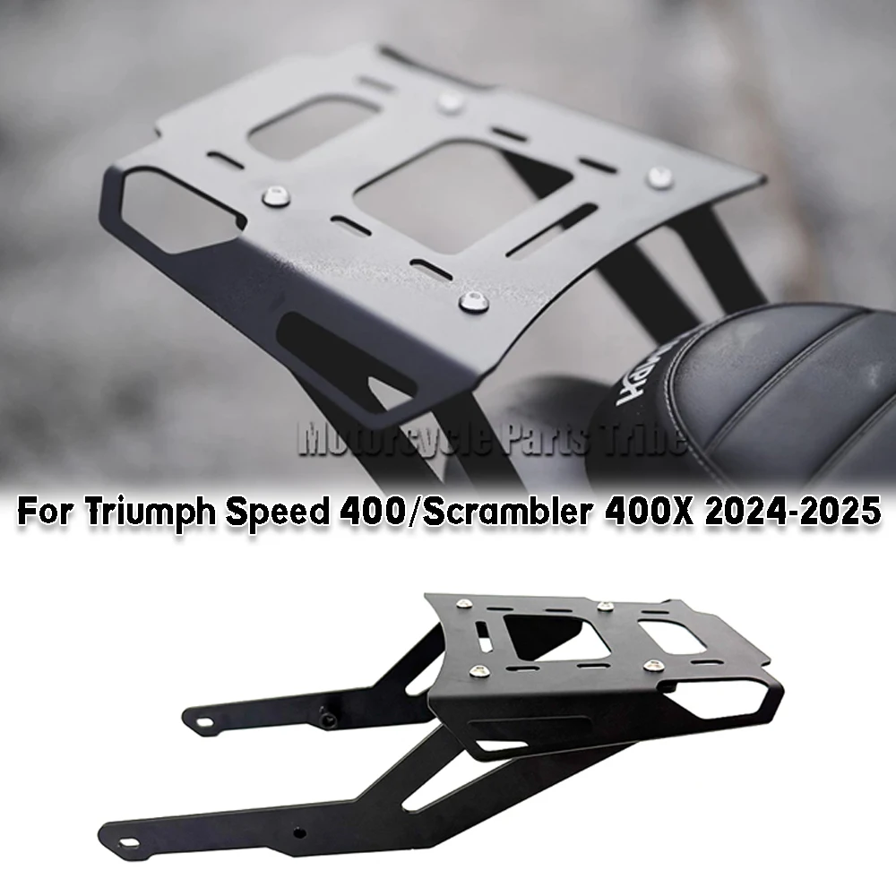 For Triumph Speed 400 Speed400 Scrambler 400X Scrambler 400 X 2024-2025 Motorcycle Rear Cargo Wing Rack Luggage Rack