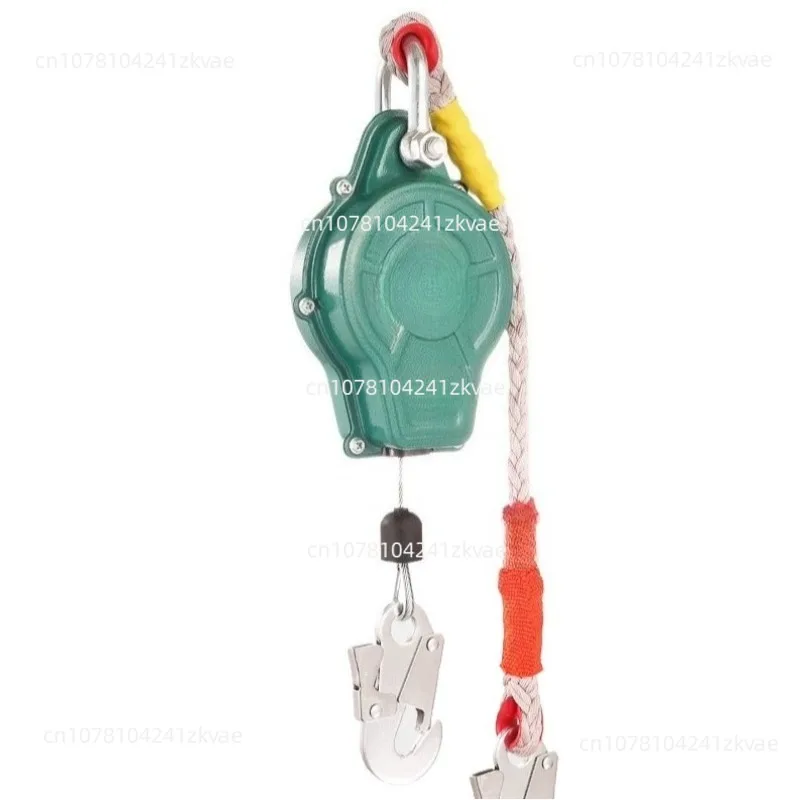 High Altitude Fall Arrester Self-locking Speed Limiter Safety Rope, 10/20/50m 3 Ton Anti-fall Lanyard For Tower Crane Elevator
