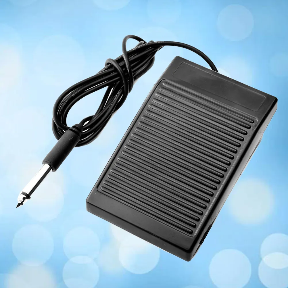 

Mini Portable Tattoo Foot Pedal Power Supply Kit with Anti Skid Dual Machine Control Stable Current Output Black