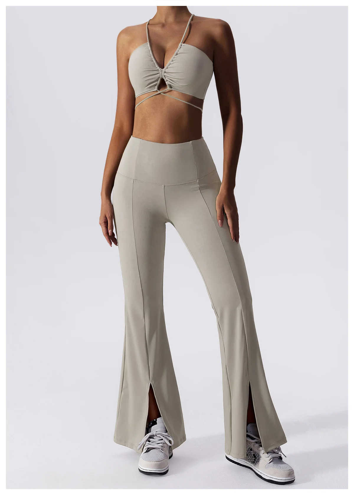 Conjunto de Yoga para mujer, conjunto de gimnasio, ropa deportiva para Fitness, conjunto deportivo, ropa de entrenamiento para mujer, Sujetador deportivo, pantalones de Yoga, Top corto, chándal