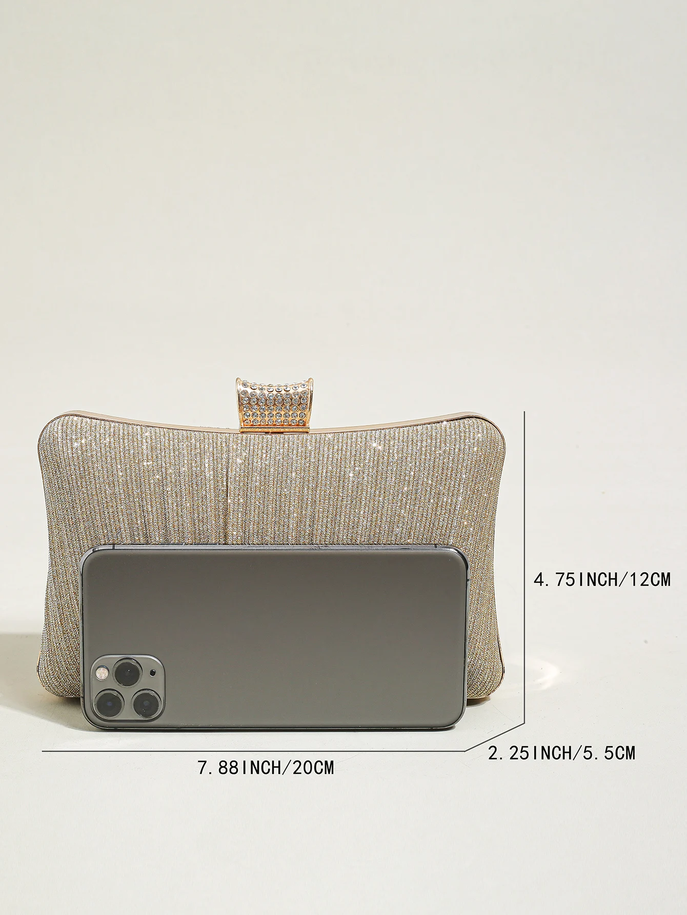 Sparkling Clutch Purses Bride and Bridesmaid Handbag Elegant Detachable  Chain Evening Bag for Women Club Party