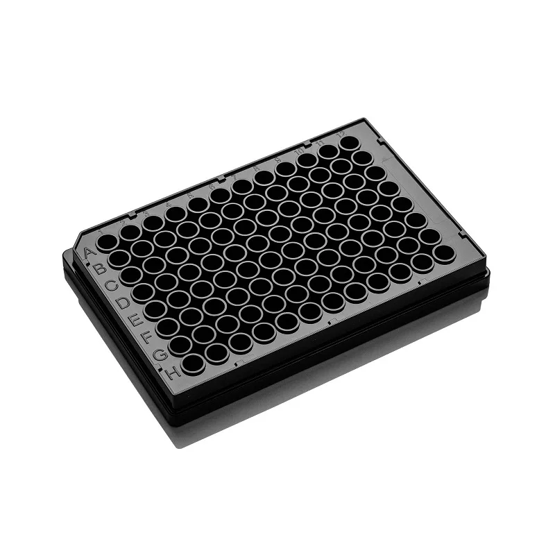 LABSELECT 96-Well Cell Culture Plate, Black Plate and Black Bottom, 11516