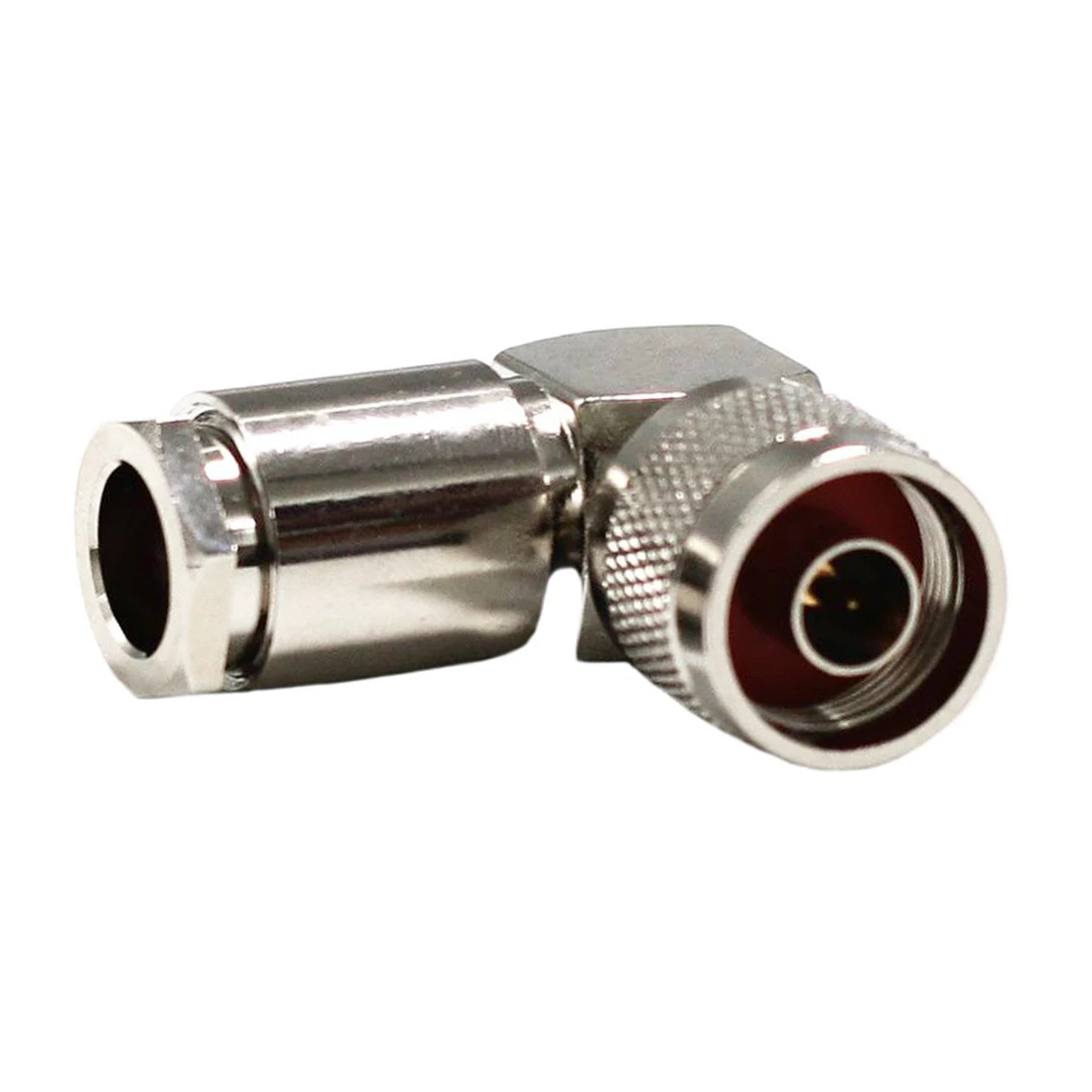 1pc N Type Male Plug Right Angle RF Coaxial Connector Clamp for RG8 RG213 LMR400 Cable Straight Nickel New Wholesale