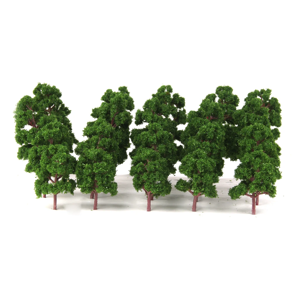 20 stks Ceder Model Bomen 6-12 cm Trein Spoorweg Architectuur Diorama Schaal voor of Gebouw Modellen