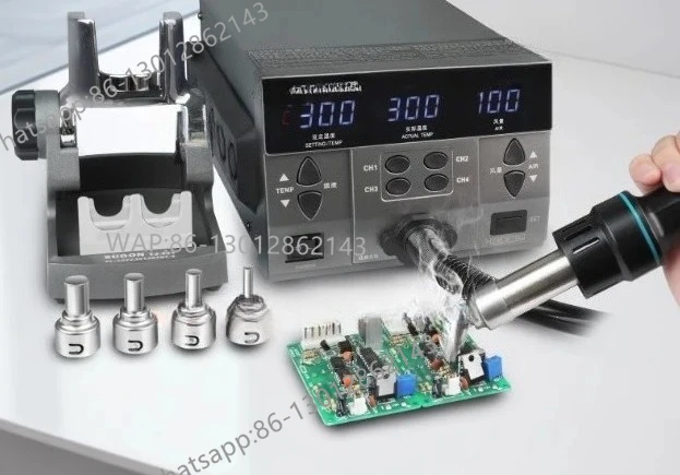 Model 8630 Pro Hot Air Tool - 1300W, Portable Electronic Component Welding Equipment