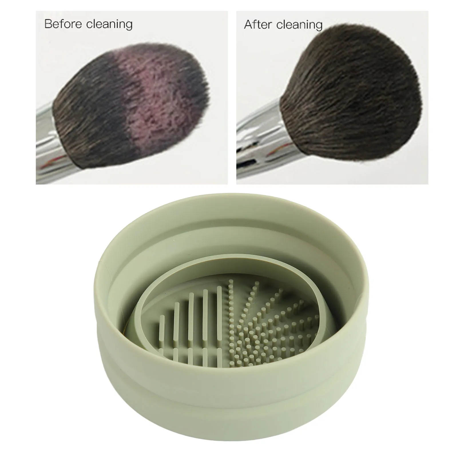 Silikon Make-up Pinsel Reinigungs matte faltbare Make-up Pinsel Reinigungs schale für kosmetische Pinsel Puder quaste
