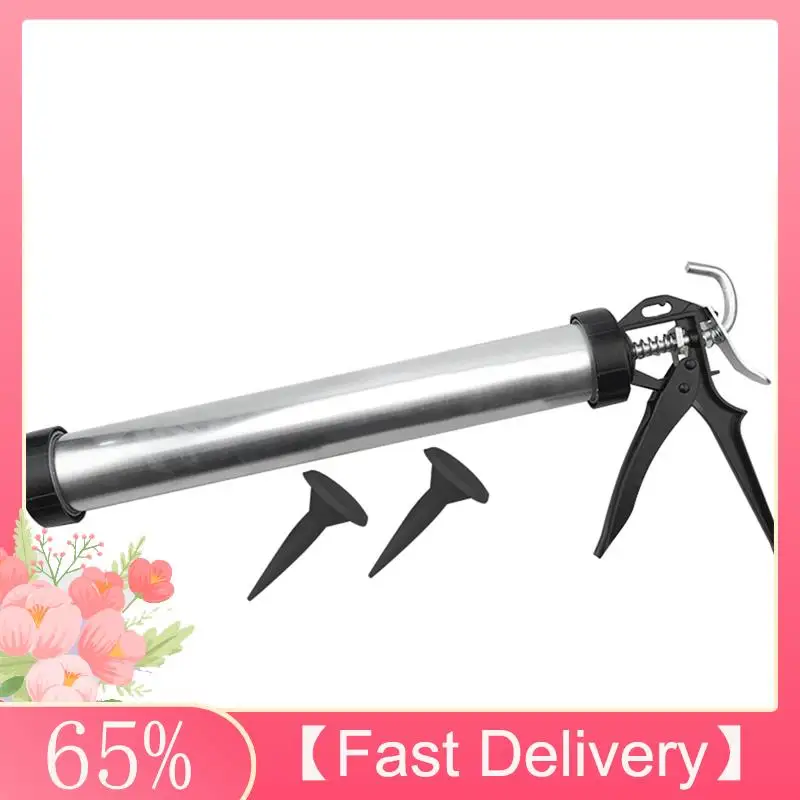 ~Latest Model Structural Glue Gun Aluminum Alloy Glue Gun Lightweight Soft Glue Gun Revolving Frame Caulking Tubular