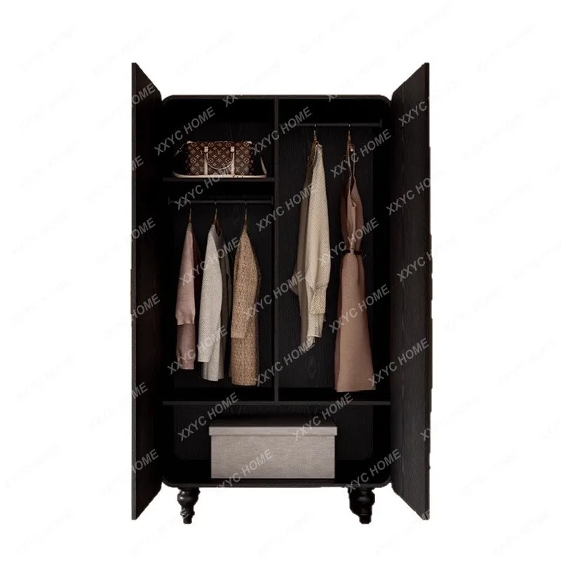 Q  retro wardrobe cloakroom large capacity storage clothes hanging cabinet