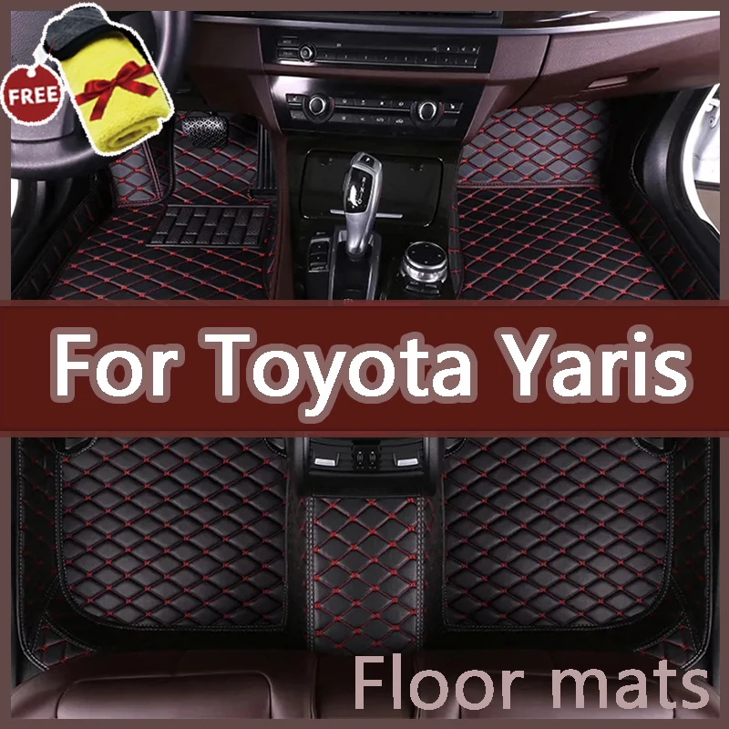 Car Floor Mats For Toyota Yaris Hybrid Mazda2 Hybrid MXPH11 2021 2022 2023 Waterproof Protective Pad Floor Cover Car Accessories