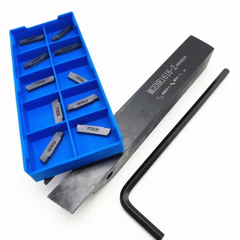 Tornio in metallo duro di alta qualità 10 pezzi MGMN200 G PC9030 scanalatura portautensili utensile da taglio MGEHR 1616 MGEHR1616-2