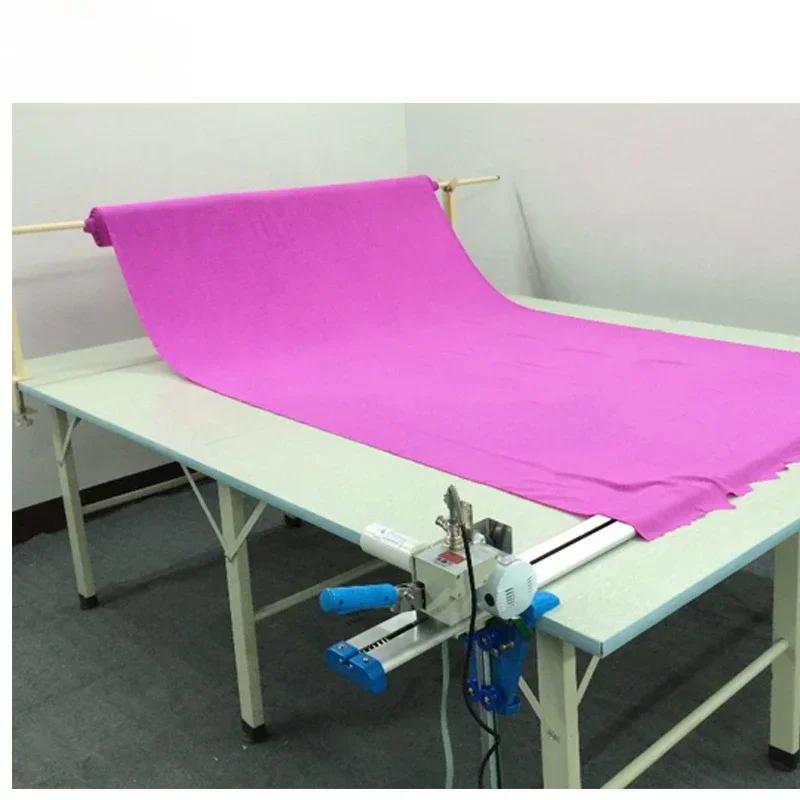 

Semi Automatic Straight Round Knife Textile Cloth Cutting Machine Blinds Non Woven Curtain Fabric Roll End Cutter