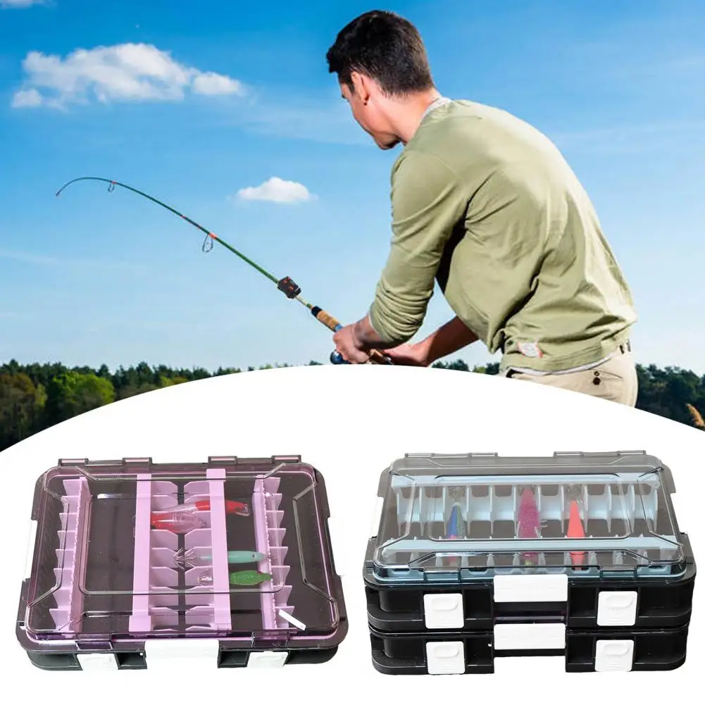 

Travel-friendly Fishing Tackle Box Capacity Bait Organizer Capacity Fishing Tackle Box for Anglers Multi-compartment Lure