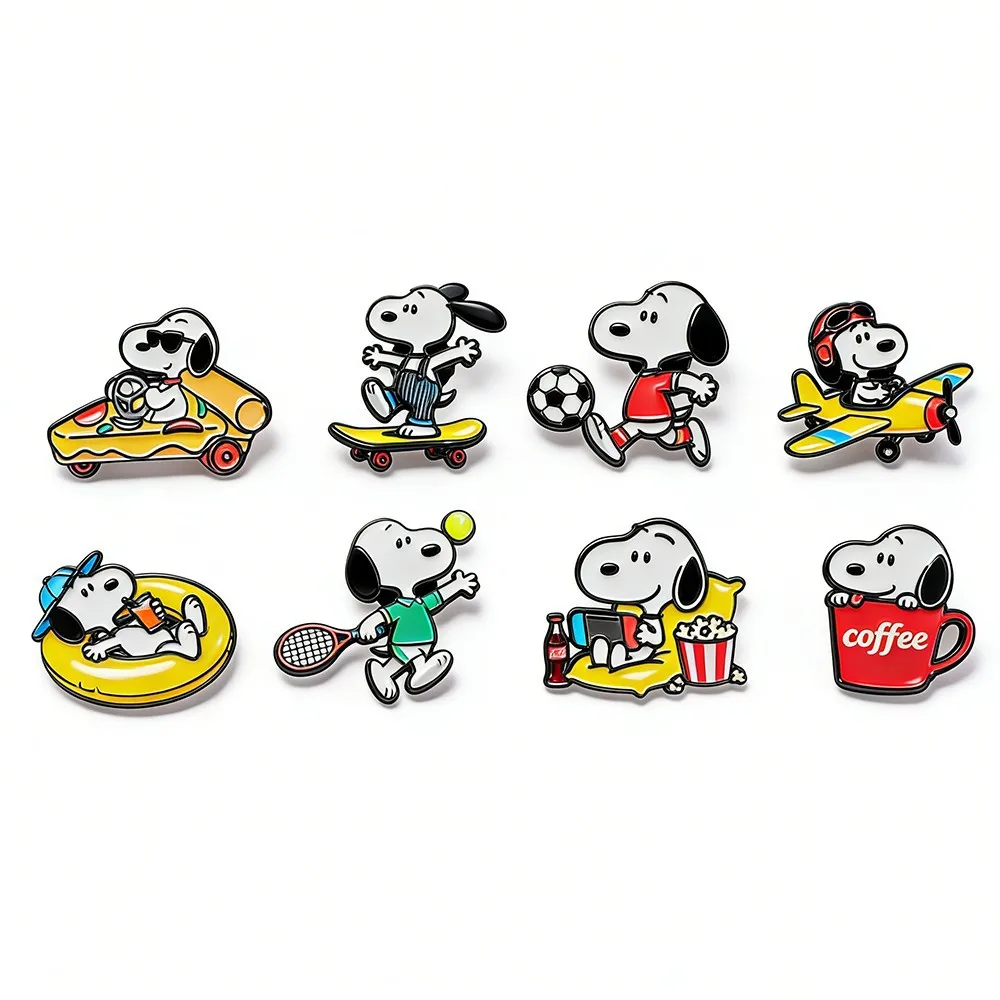 Niedliche Cartoon Square Pants Emaille-Anstecknadeln Charakter-Sammlerabzeichen Süßes Geschenk Schmuck-Accessoire für Rucksäcke