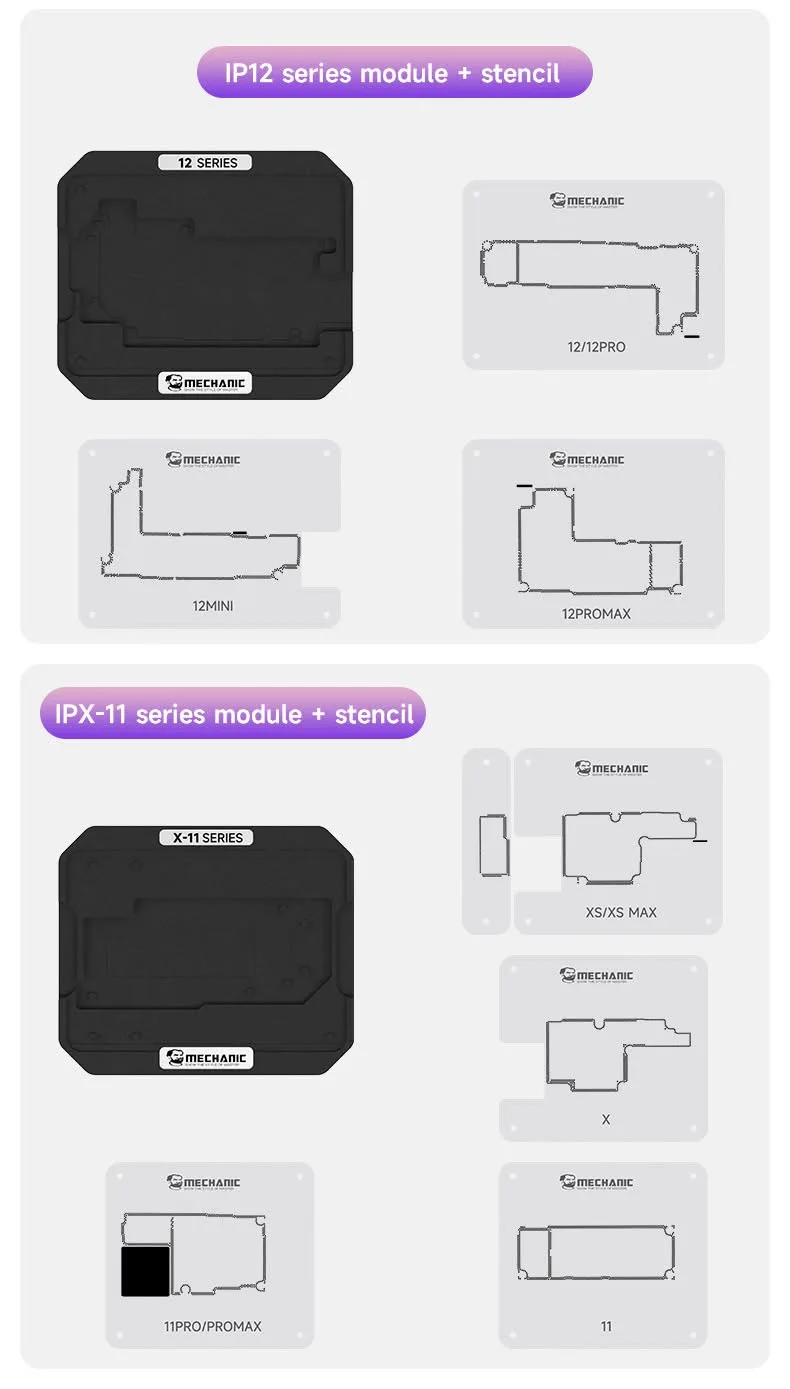 ميكانيكي أبل IPX-16 الهاتف المحمول الطبقة الوسطى القصدير زراعة منصة شبكة الصلب قذيفة الامتزاز تحديد المواقع بدقة #5