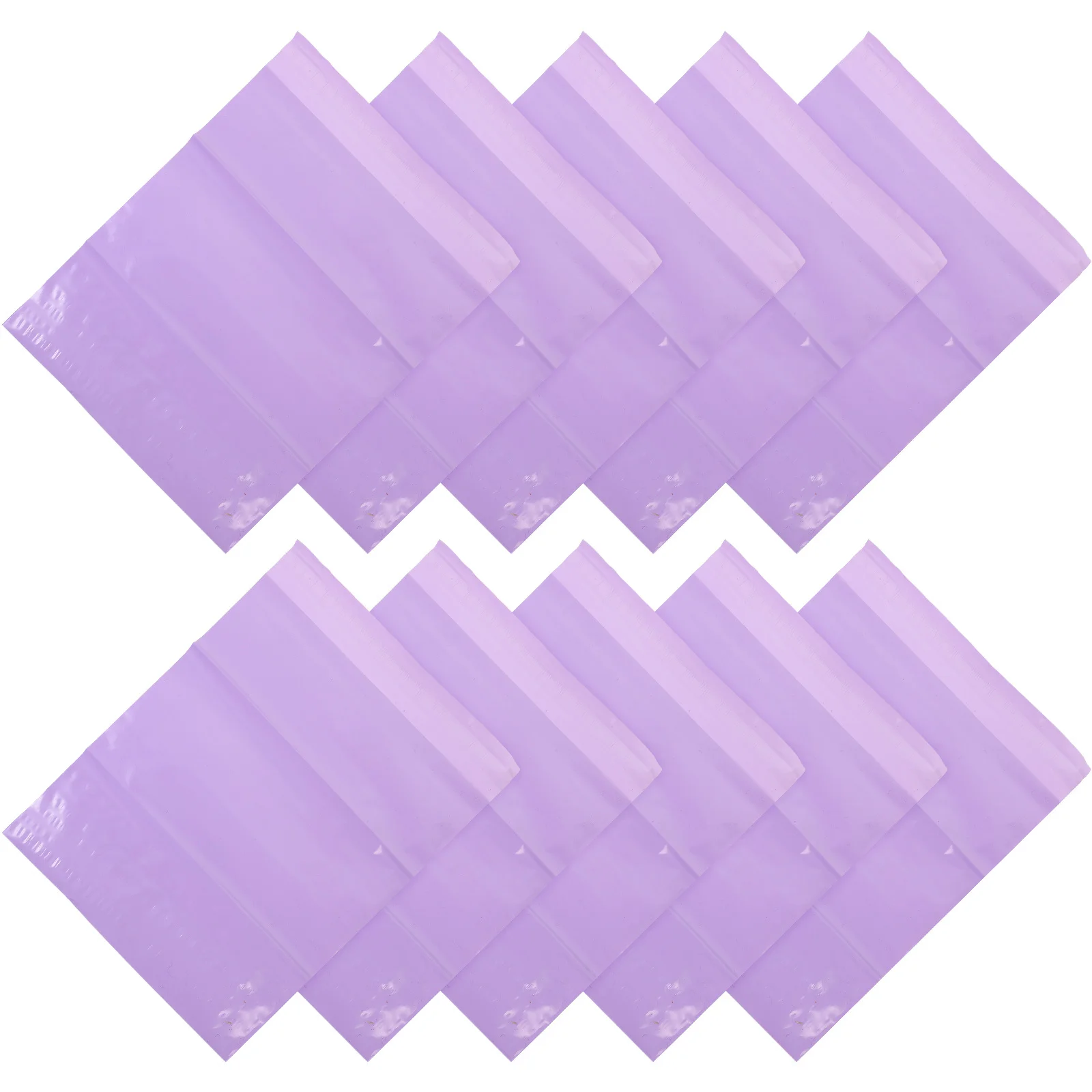 

100pcs Purple Mailing Bags Thickened Self-Seal Shipping Envelopes Waterproof Anti-Wear For Sanitary Pads Pet Waste Odor Proof