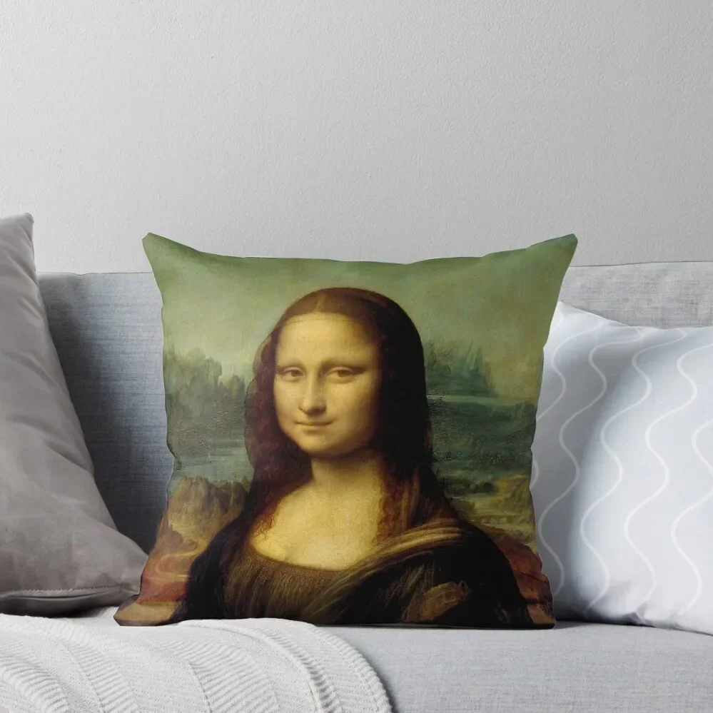 

Mona Lisa - Leonardo da Vinci Throw Pillow luxury sofa pillows Throw Pillow Covers New year pillow