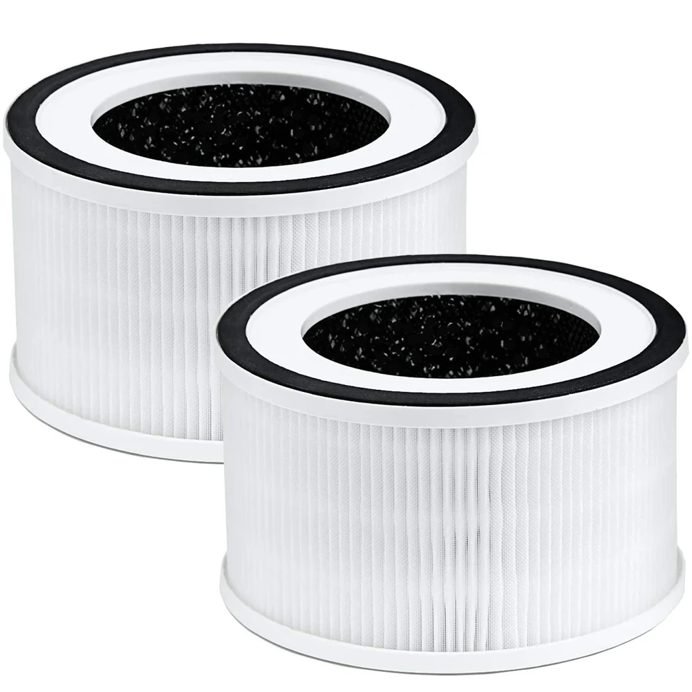 Echte Ersatz-HEPA-Filter, kompatibel mit Afloia Fillo/Halo/Allo Luftreiniger, 3-stufige Filtration, 2er-Pack