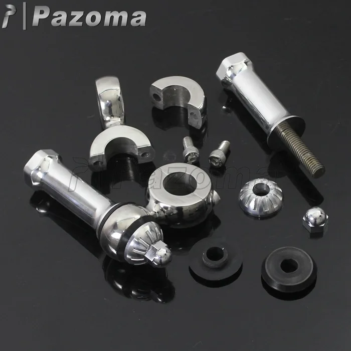 Motorcycle 25mm 1 inch Handlebar Risers 22mm 7/8 inch Spear Dog Bone Handle Bars Clamp Risers for  Chopper Bobber