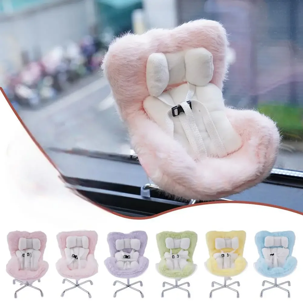 

Для Labubu автомобильное кукольное безопасное сиденье Kawaii Ob11, сиденье, украшение интерьера автомобиля, украшение для ароматизации воздуха, милые куклы, украшения