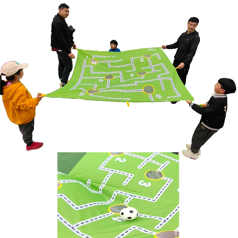 Garden Outdoor Game Maze Cloth Fun Family Party Props for Kid Kindergarten Adult Activity Multiplayer Cooperative Indoors Toy