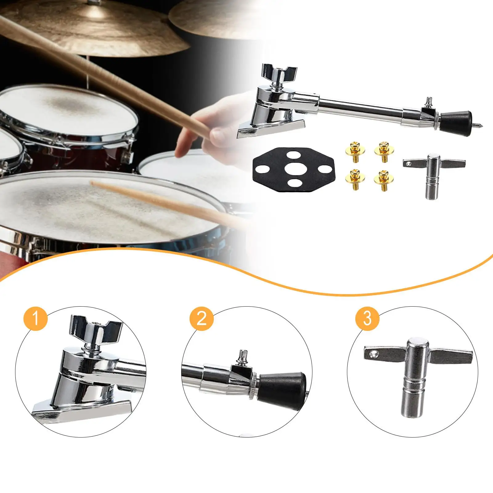 

Drum Stand Leg Set Spare Part Sturdy Lightweight Part Repairing Spur Lovers