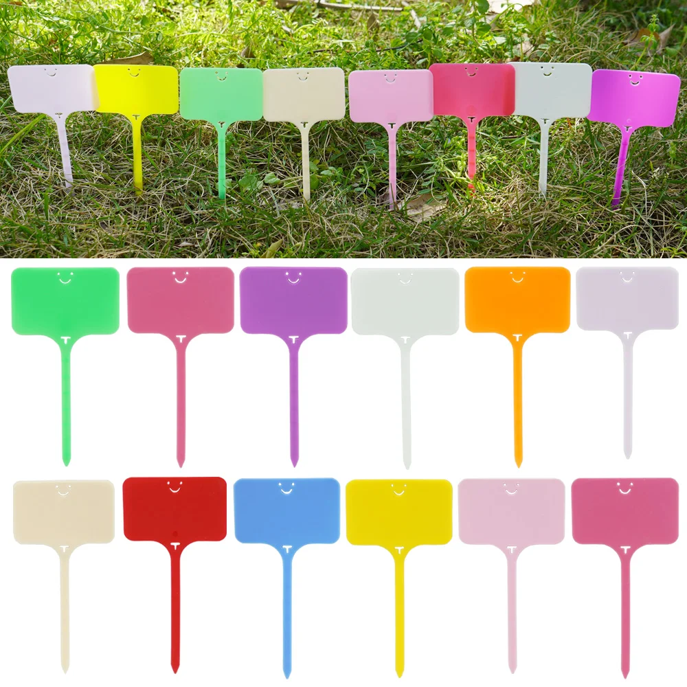 

Garden Nursery Labels Plastic Plant Tags Waterproof Seedling Potted Herb Flower Classification Sign Markers Stakes Record Plate