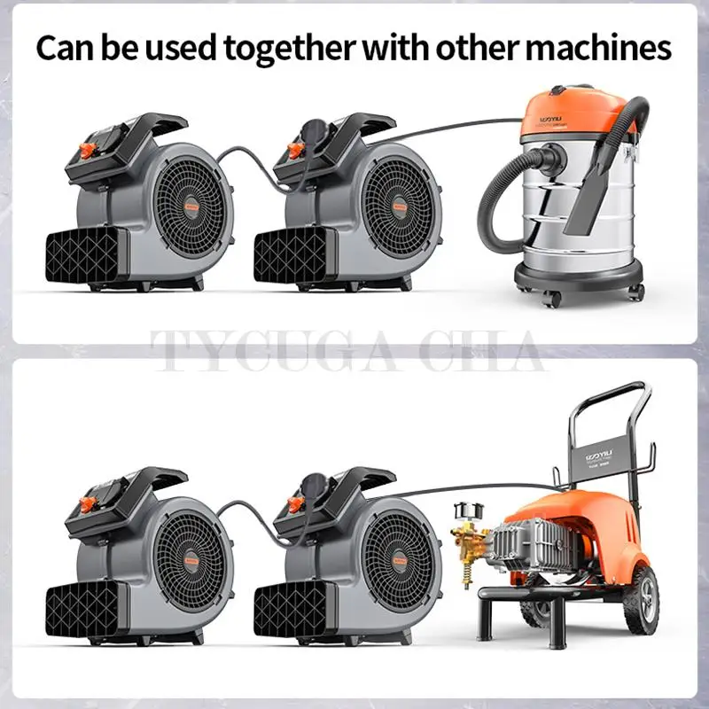 150 واط منفاخ 3 سرعات منفاخ أرضي 220 فولت عالية الطاقة مجفف هواء منفاخ للمنزل الطابق تجفيف السجاد السيارات والفنادق مزيل الرطوبة #4