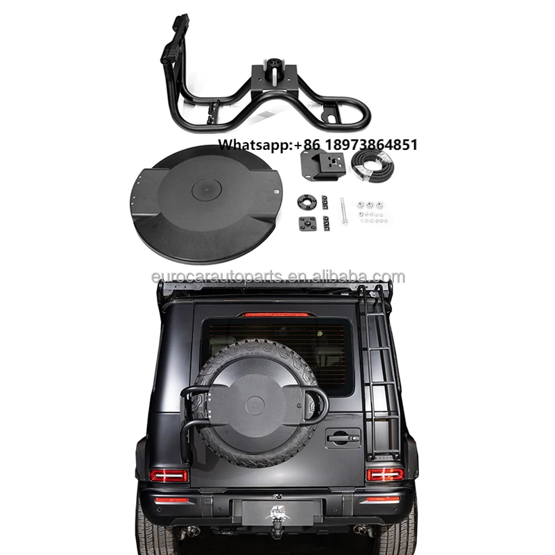

20 Inch Spare Tyre Cover with Metal Support Frame Holder for Mercedes G Class W465 G63 G450 G500 Car Off Road Tuning Parts