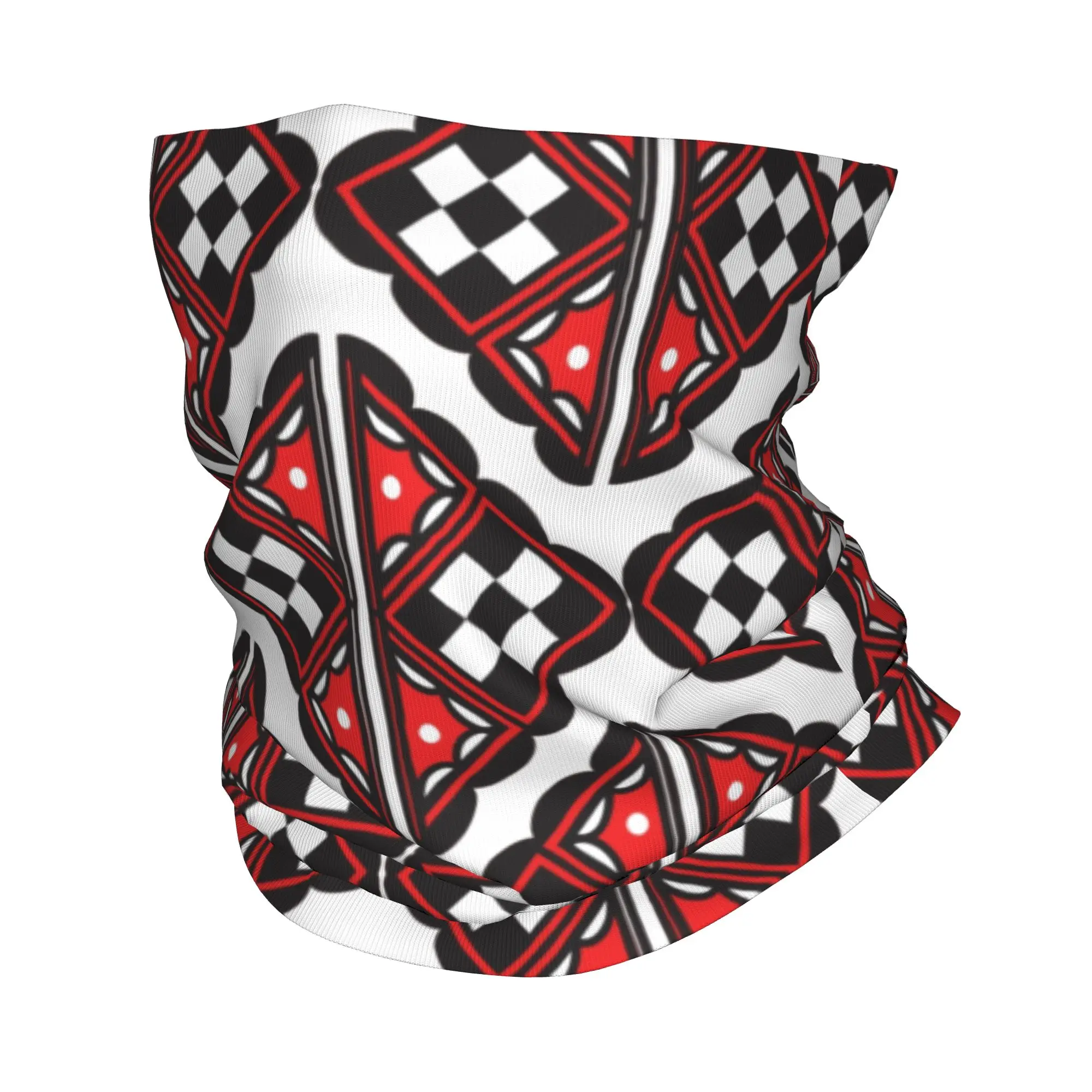 

Custom Kabyle Pottery Pattern Bandana Neck Warmer Men Women Winter Hiking Ski Scarf Gaiter Berber Geometry Carpet Face Cover