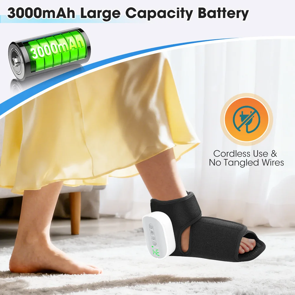 Cordless Airbag Foot And Ankle Massager With Warming Function_voghion.com