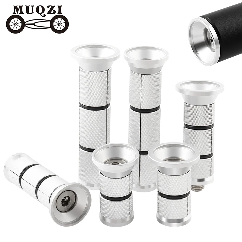 MUQZI Bike Fork Extender Plug 28.6mm 31.8mm Carbon Fiber Aluminium Alloy Fork Steerer Adapter For MTB Road BMX Bicycle Expander