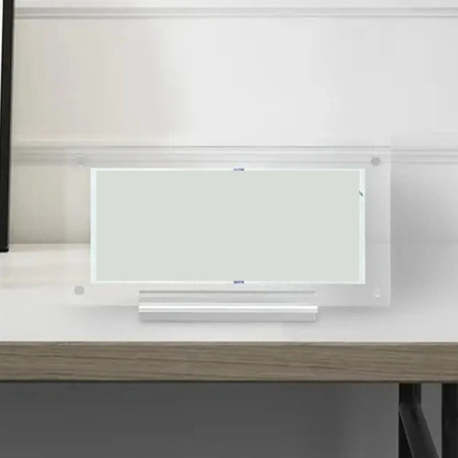 Acrylic Banknote Display Holder Transparent Magnetic Frame with Stable Base for Desk Shelf and Table Use