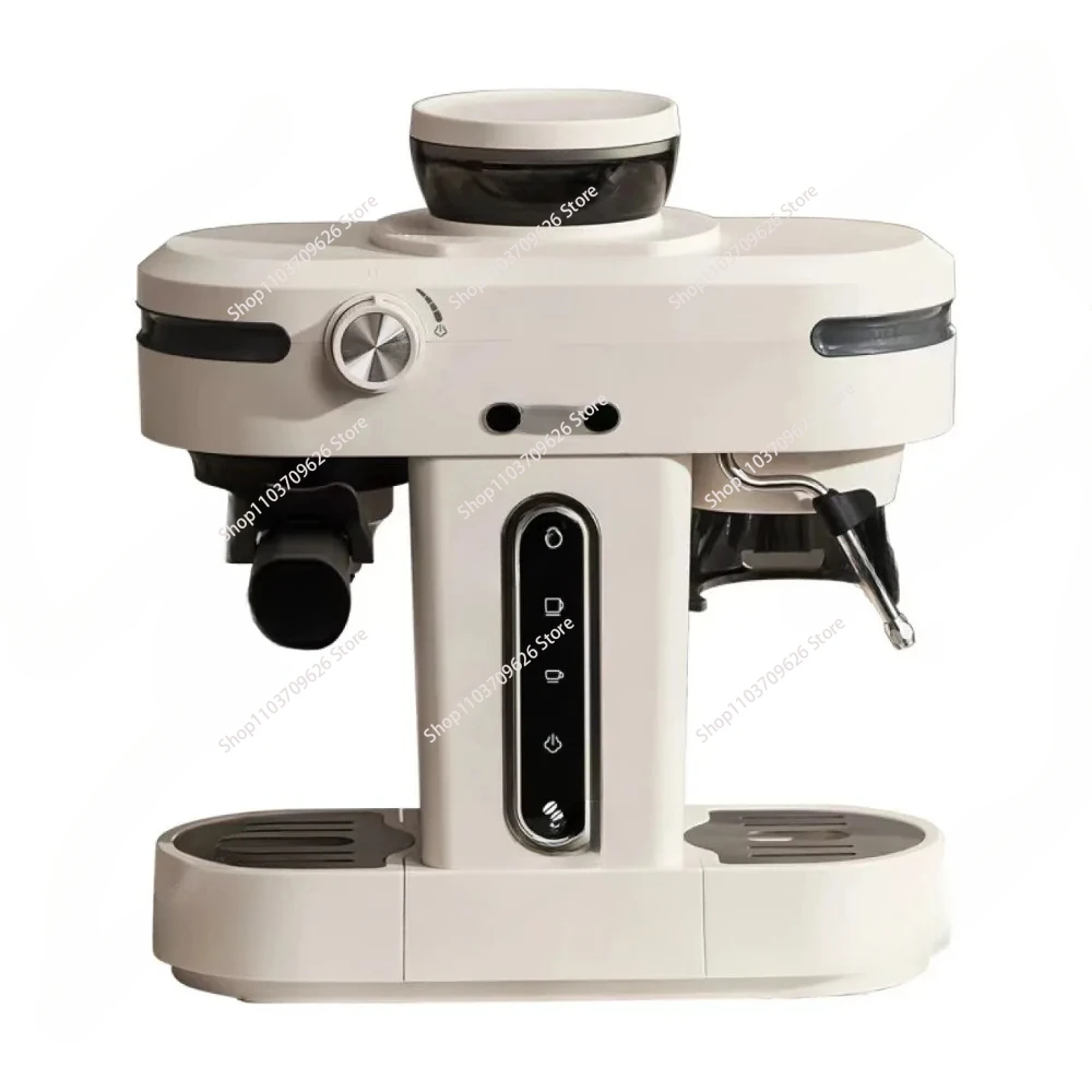 19Bar Semi Automatic Espresso Machine With Grinder & Steam Wand,3-in-1 Espresso Machine  for Cappuccino or Latte.