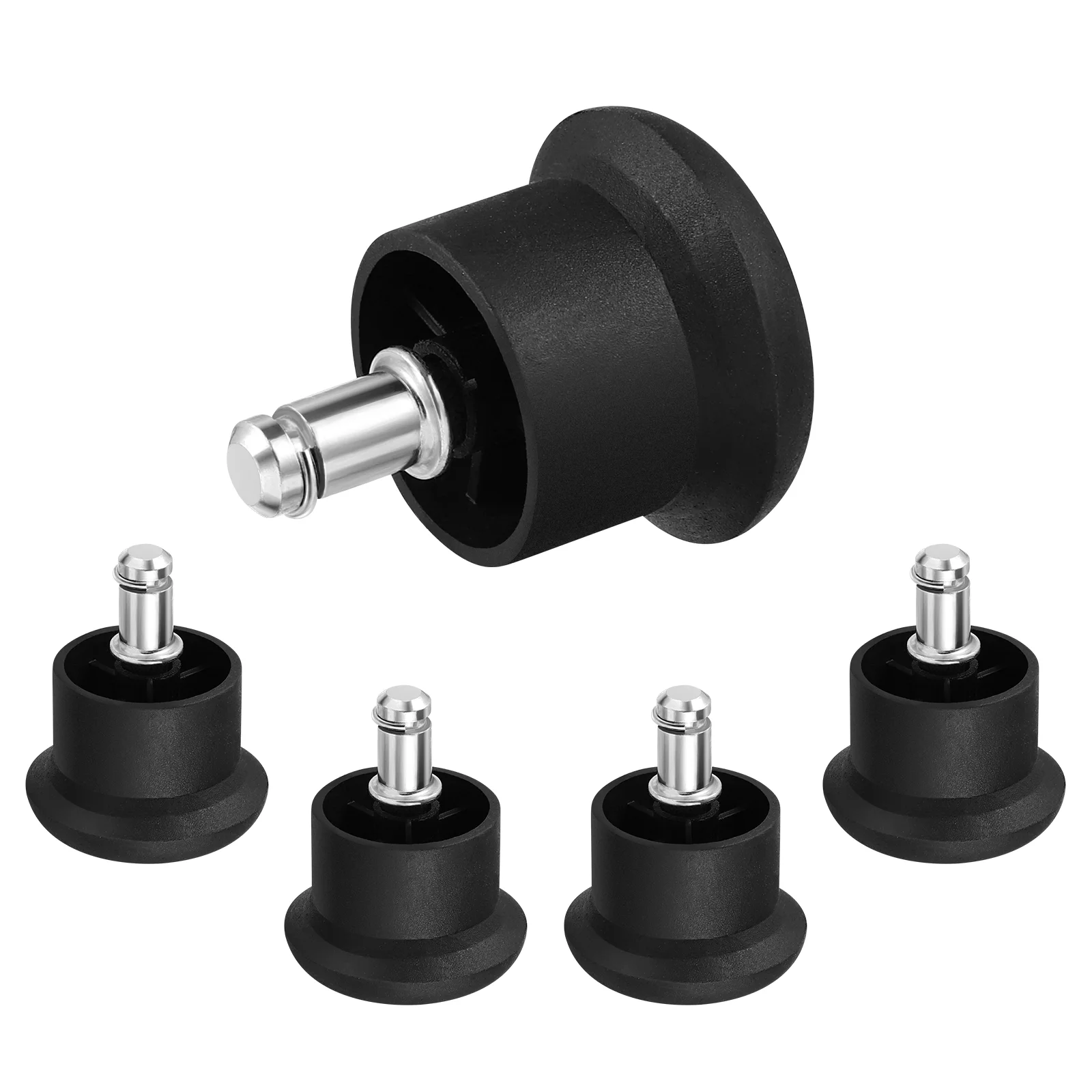 

5pcs Chair Caster Wheels Heavy Duty & Safe Chair Wheels Stopper Fixed Stationary Castors Office Chair Foot Glides