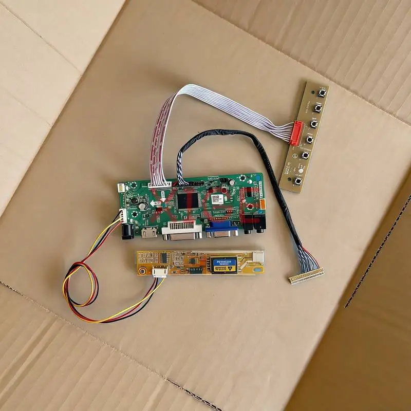 

Комплект платы контроллера для мониторов N141X7 N141XA N141XB N141XC, DIY, 1-CCFL, 1024x768, VGA, DVI, HDMI, 1024*768, 30-контактный LVDS